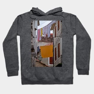 A Wash Day at Trogir. Croatia Hoodie